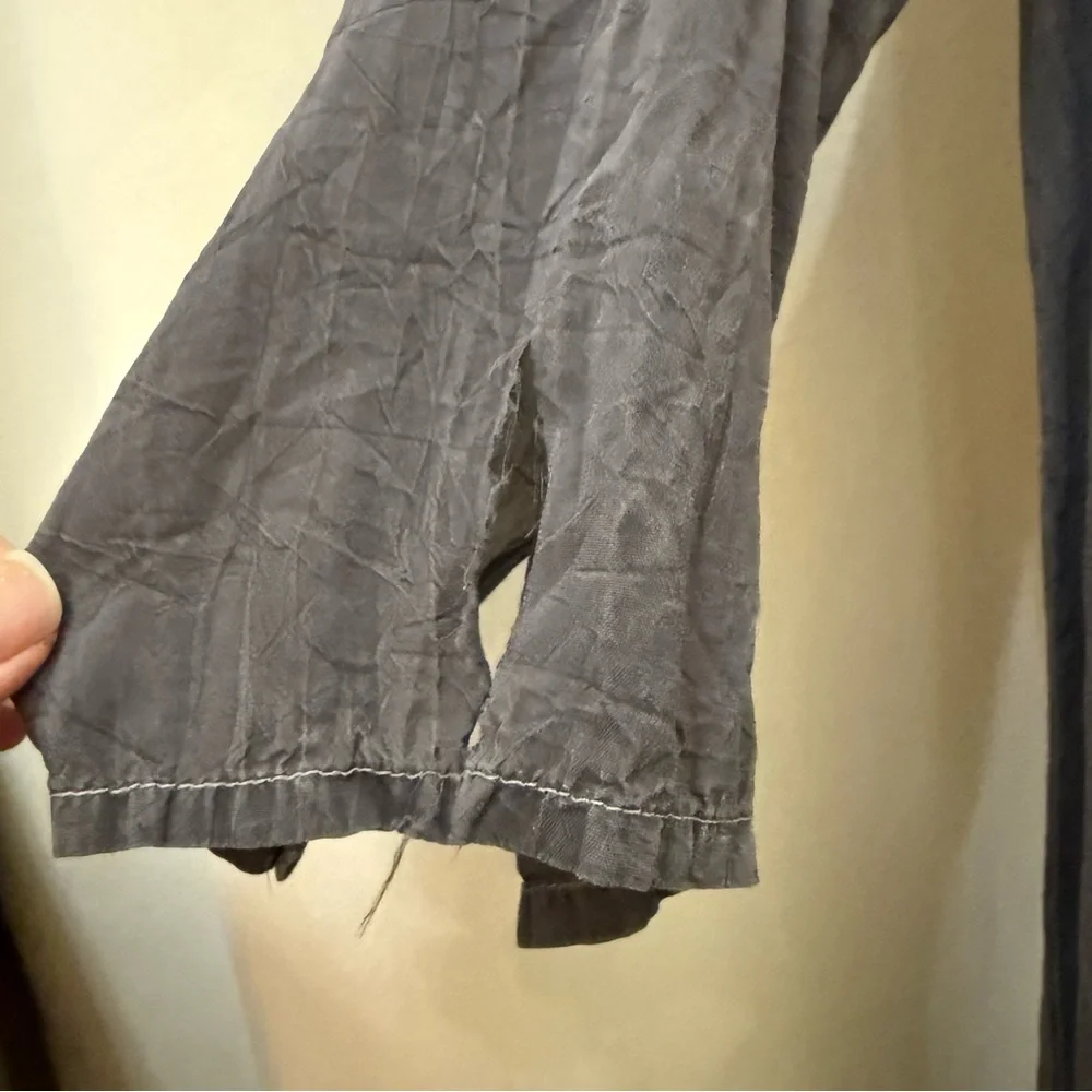 Johnny Was Gray Tunic with Multicolor Embroidery - Picture 12 of 16